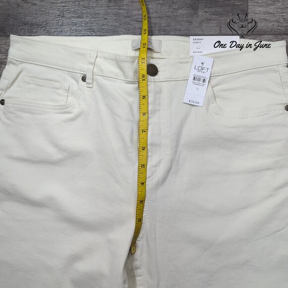 Loft Skinny Curvy Jeans Size 12 - Picture 4 of 6